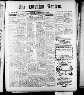 Durham Review (1897), 19 Jul 1923