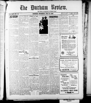 Durham Review (1897), 26 Jul 1923