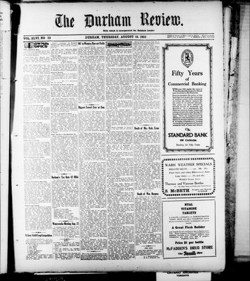 Durham Review (1897), 16 Aug 1923