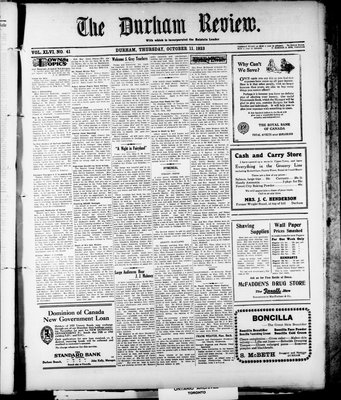 Durham Review (1897), 11 Oct 1923