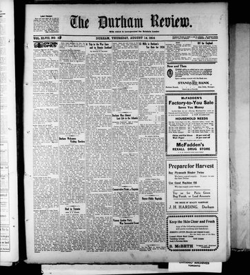 Durham Review (1897), 14 Aug 1924