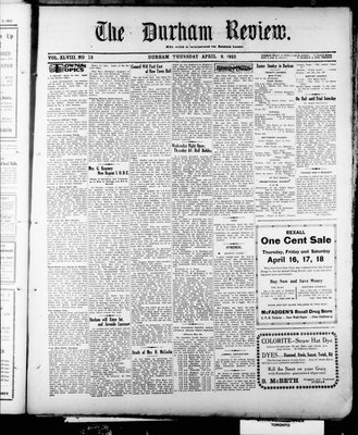 Durham Review (1897), 9 Apr 1925