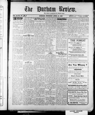 Durham Review (1897), 23 Apr 1925