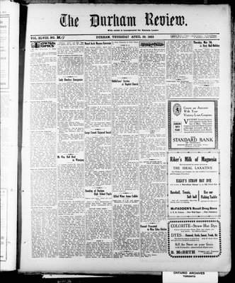 Durham Review (1897), 30 Apr 1925