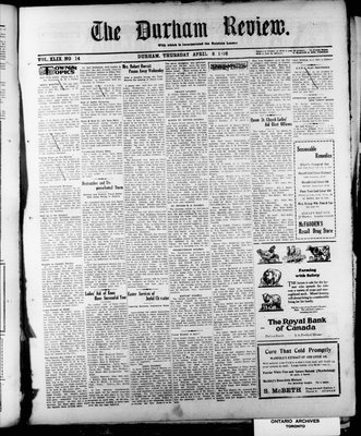 Durham Review (1897), 8 Apr 1926