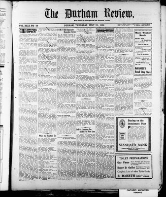 Durham Review (1897), 22 Jul 1926