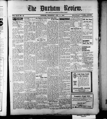 Durham Review (1897), 19 Aug 1926