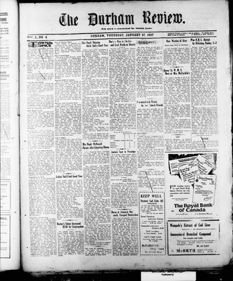 Durham Review (1897), 27 Jan 1927