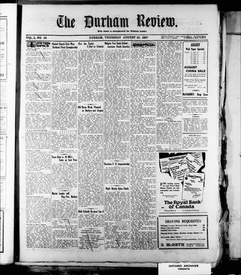 Durham Review (1897), 25 Aug 1927