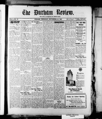 Durham Review (1897), 22 Sep 1927