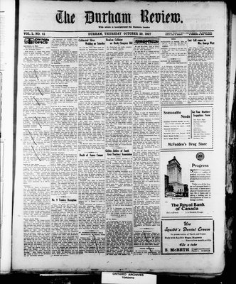 Durham Review (1897), 20 Oct 1927