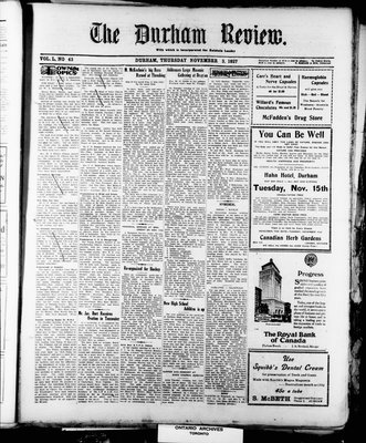 Durham Review (1897), 3 Nov 1927