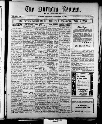 Durham Review (1897), 29 Dec 1927