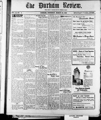 Durham Review (1897), 22 Mar 1928