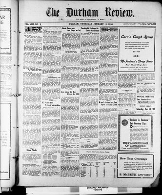 Durham Review (1897), 9 Jan 1930