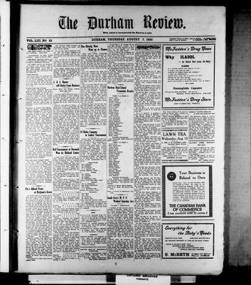 Durham Review (1897), 7 Aug 1930