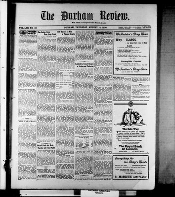 Durham Review (1897), 14 Aug 1930