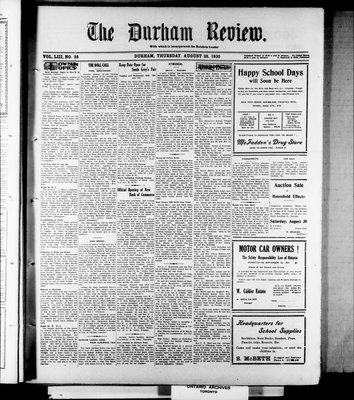 Durham Review (1897), 28 Aug 1930