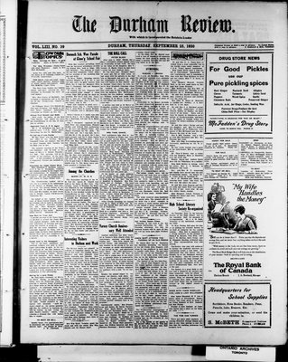 Durham Review (1897), 25 Sep 1930