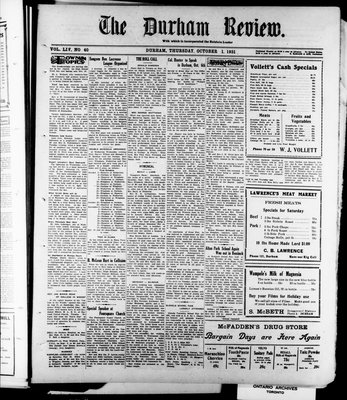 Durham Review (1897), 1 Oct 1931