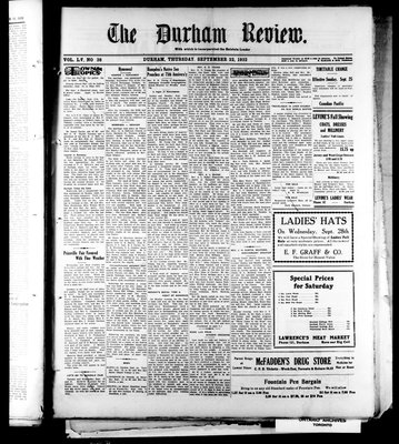 Durham Review (1897), 22 Sep 1932