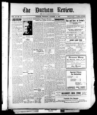 Durham Review (1897), 6 Oct 1932