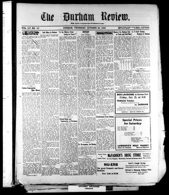 Durham Review (1897), 20 Oct 1932