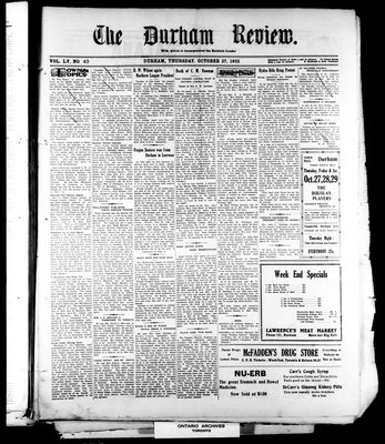 Durham Review (1897), 27 Oct 1932