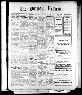 Durham Review (1897), 22 Dec 1932