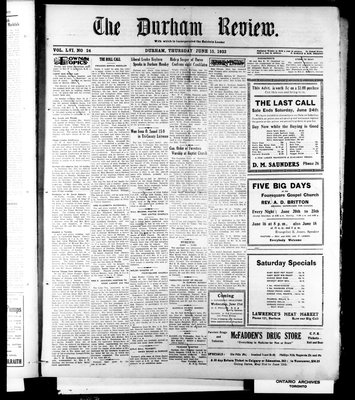 Durham Review (1897), 15 Jun 1933