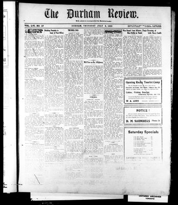 Durham Review (1897), 6 Jul 1933