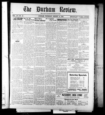 Durham Review (1897), 10 Aug 1933