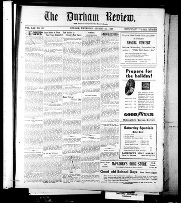 Durham Review (1897), 31 Aug 1933