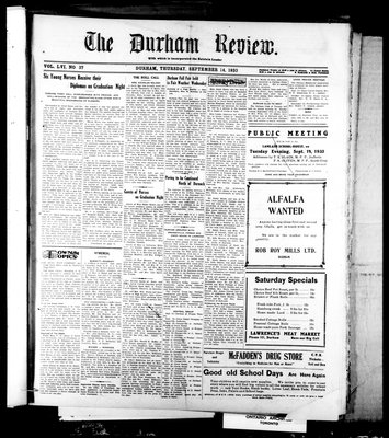 Durham Review (1897), 14 Sep 1933