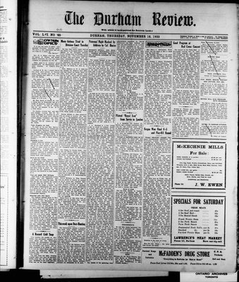 Durham Review (1897), 16 Nov 1933