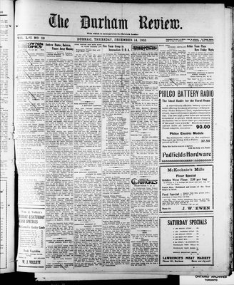 Durham Review (1897), 14 Dec 1933