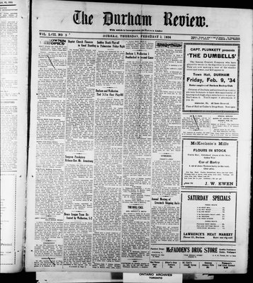 Durham Review (1897), 1 Feb 1934