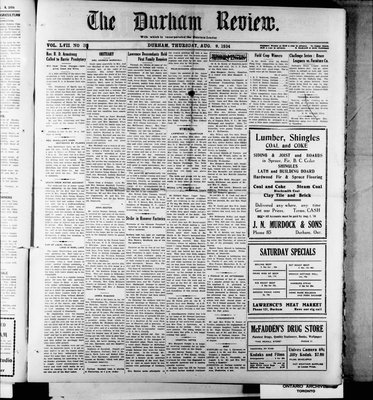 Durham Review (1897), 9 Aug 1934