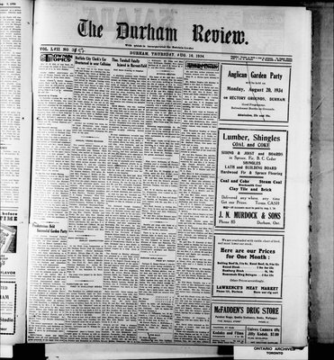 Durham Review (1897), 16 Aug 1934