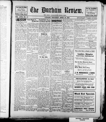 Durham Review (1897), 25 Apr 1935