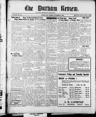 Durham Review (1897), 9 Nov 1939