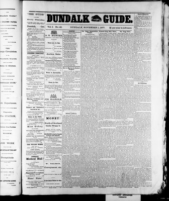 Dundalk Guide (1877), 1 Nov 1877