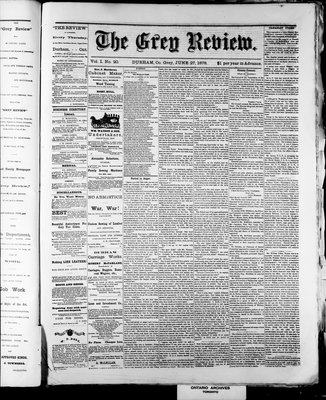 Grey Review, 27 Jun 1878