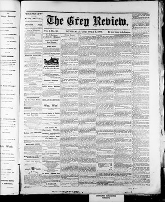 Grey Review, 4 Jul 1878