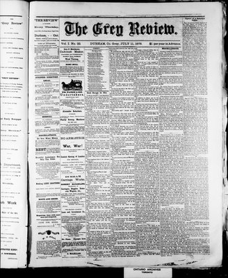 Grey Review, 11 Jul 1878