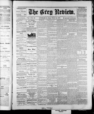 Grey Review, 18 Jul 1878