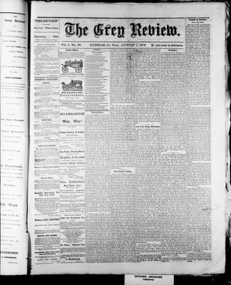 Grey Review, 1 Aug 1878