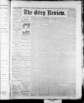 Grey Review, 5 Sep 1878