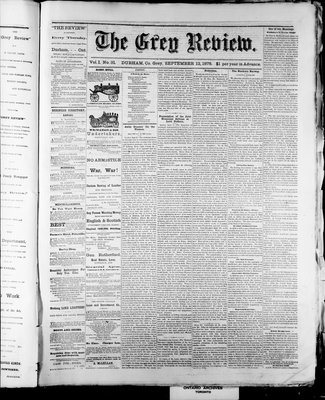 Grey Review, 12 Sep 1878