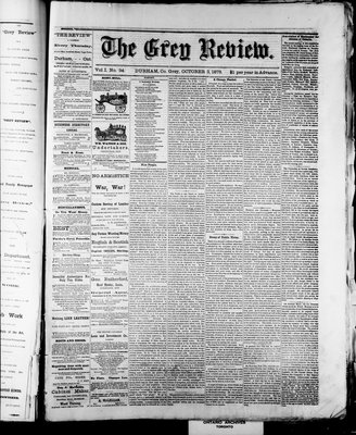 Grey Review, 4 Oct 1878